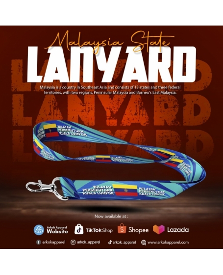 Landyard Wilayah Persekutuan Kuala Lumpur I Malaysia State Landyard I Landyard Negeri