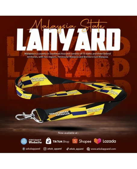 Landyard Perlis Indera Kayangan I Malaysia State Landyard I Landyard Negeri