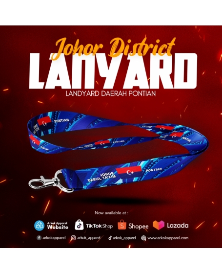 Landyard Daerah Pontian Johor I Best Quality