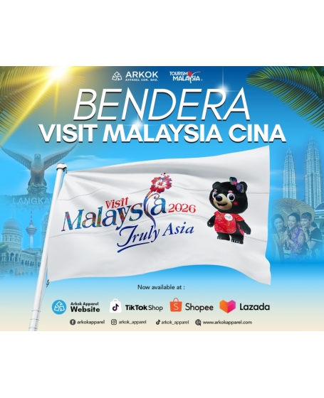 Bendera Visit Malaysia Cina | Best Quality