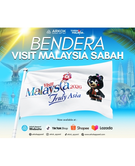 Bendera Visit Malaysia Sabah | Best Quality