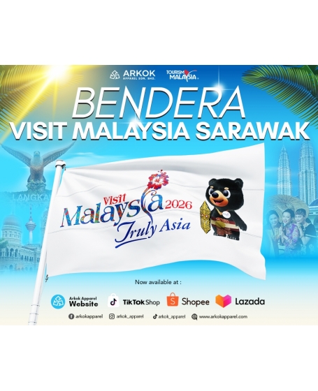 Bendera Visit Malaysia Sarawak | Best Quality