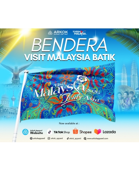 Bendera Visit Malaysia Batik | Best Quality