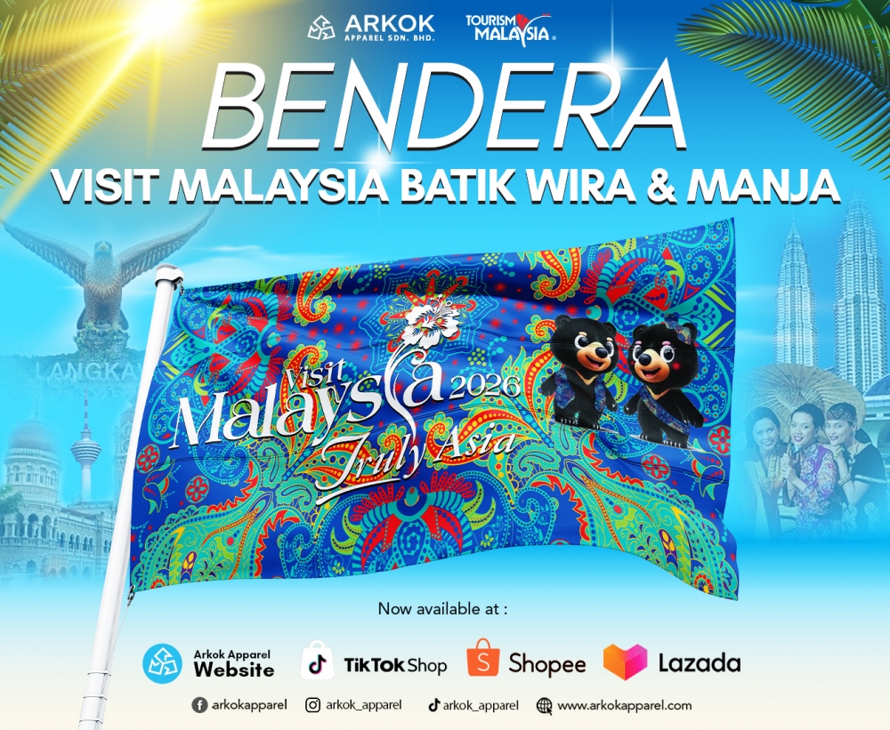 Bendera Visit Malaysia Batik Wira&Manja | Best Quality