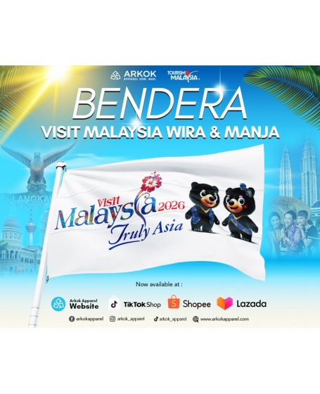 Bendera Visit Malaysia Wira&Manja | Best Quality