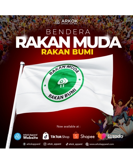 Bendera Rakan Muda Bumi | Best Quality
