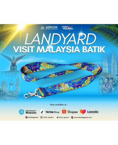 [High Quality] Lanyard Visit Malaysia Batik