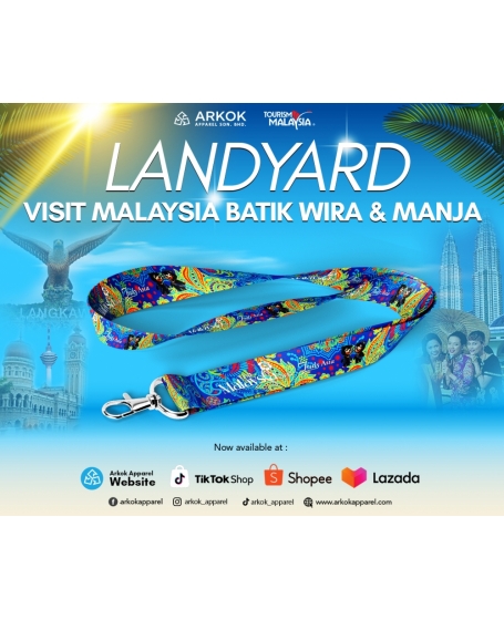 [High Quality] Lanyard Visit Malaysia Batik Wira&Manja