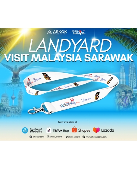 [High Quality] Lanyard Visit Malaysia Sarawak