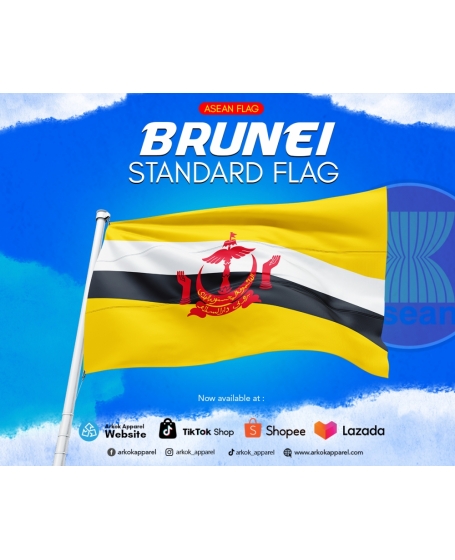 [HighQuality] Bendera Brunei | FlagAsean