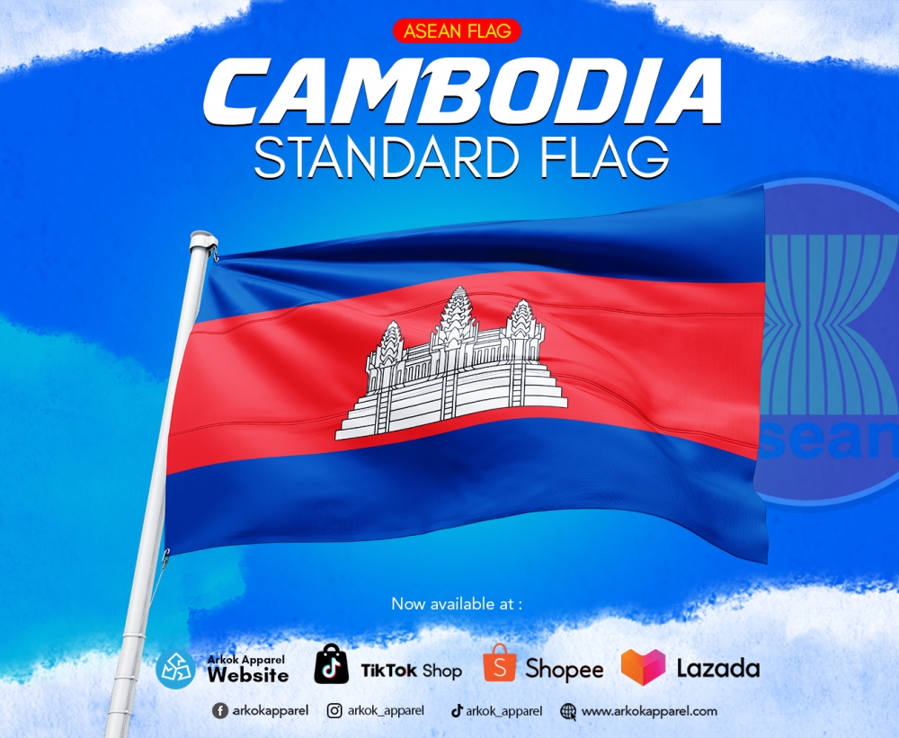 [HighQuality] Bendera Cambodia | FlagAsean