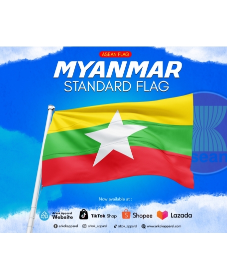 [HighQuality] Bendera Myanmar | FlagAsean