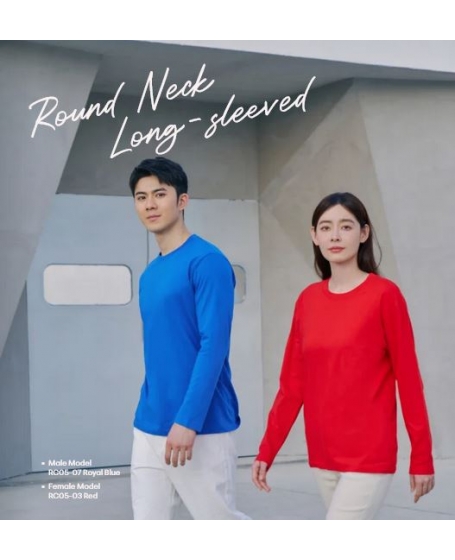 Le'Fonse TUBULAR LONG-SLEEVED ROUND NECK 160 GSM  RC05