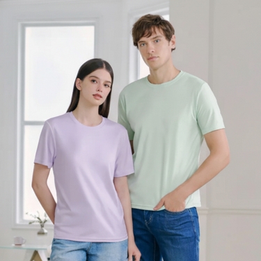 Microfiber  Round Neck Unisex  Primetech™ Microfiber RM 01