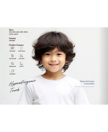 MICROFIBER  round neck  UNISEX (KIDS-ONLY) | 100% PRIMETECH™ MICROFIBER RMK01