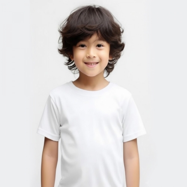 Microfiber  Round Neck  Unisex (Kids-only)  Primetech™  RMK 01
