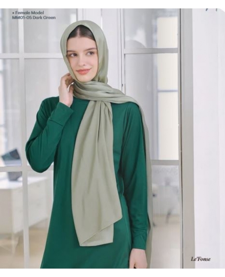 MUSLIMAH MICROFIBER Round Neck | Long-Sleeved I  PRIMETECH™ I MM01