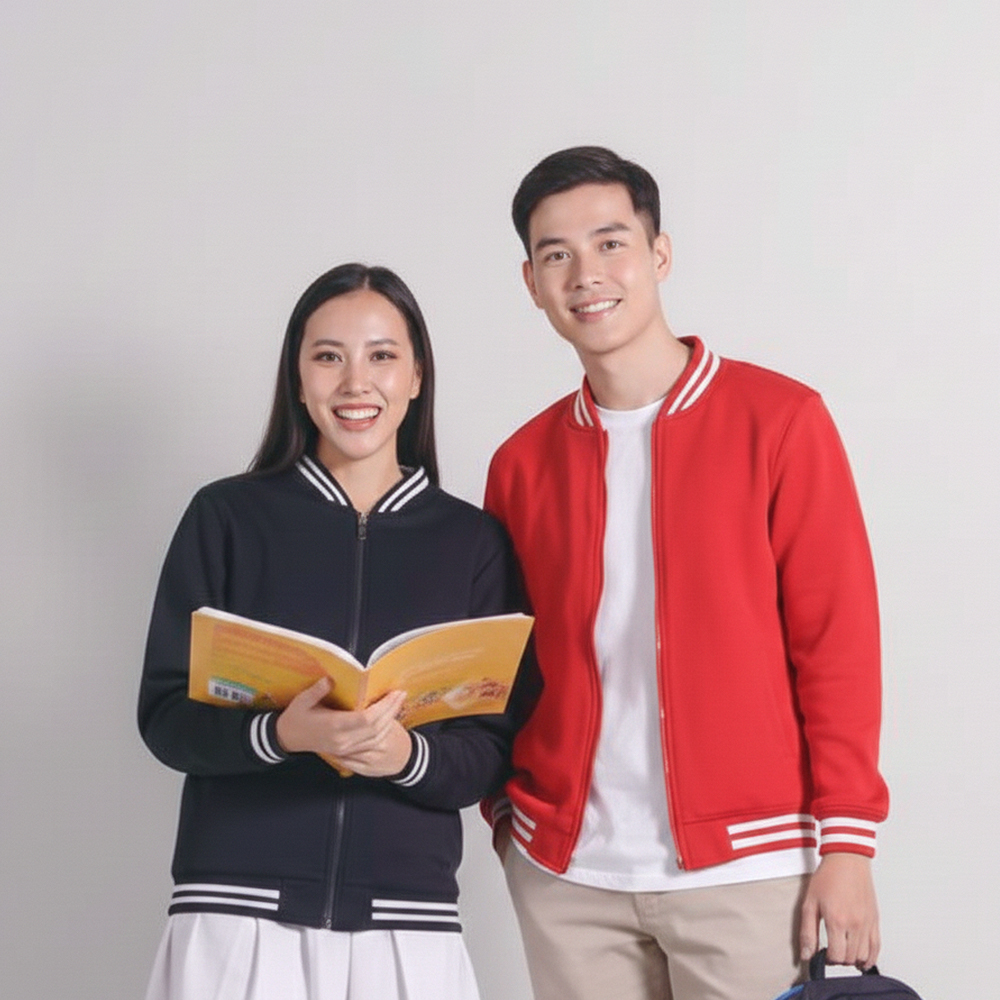 Varsity Jacket Unisex Full-zip Sweatshirt SS 13