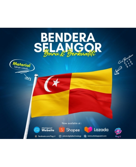 Bendera Selangor I Flag Of Selangor